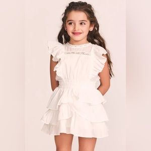 KIDS WHITE LOVESHACKFANCY DRESS!! They do not sell this dress anymore!